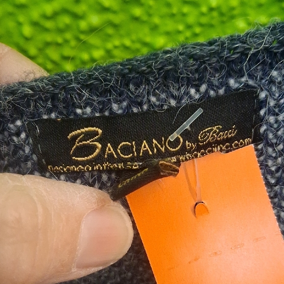 Stylish Navy and White Striped Cardigan - Picture 2 of 3